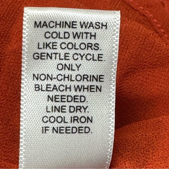 Cato’s Chic Deep Orange Crochet Tunic Top Size XL - Picture 7 of 7